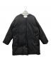 Lallia Mu（ラリア ムー）の古着「ノーカラーダウンコート　Lallia Mu　レディース　ブラック　」｜ブラック