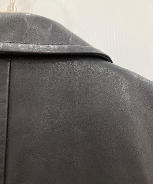 MEGMIURA（メグミウラ）MEGMIURA (メグミウラ) レザーライダースジャケット　MEGMIURA　レディース　ブラック　 ブラック サイズ:38の古着・服飾アイテム