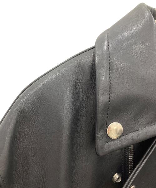 MEGMIURA（メグミウラ）MEGMIURA (メグミウラ) レザーライダースジャケット　MEGMIURA　レディース　ブラック　 ブラック サイズ:38の古着・服飾アイテム