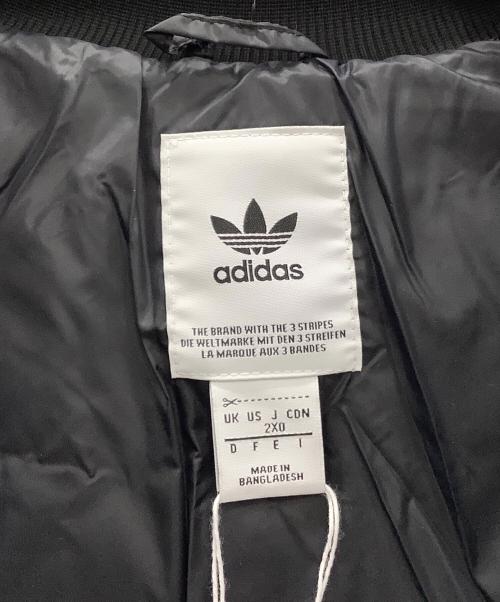 adidas（アディダス）adidas (アディダス) ダウンジャケット　adidas　メンズ　ブラック　タグ付 ブラック サイズ:2XOの古着・服飾アイテム