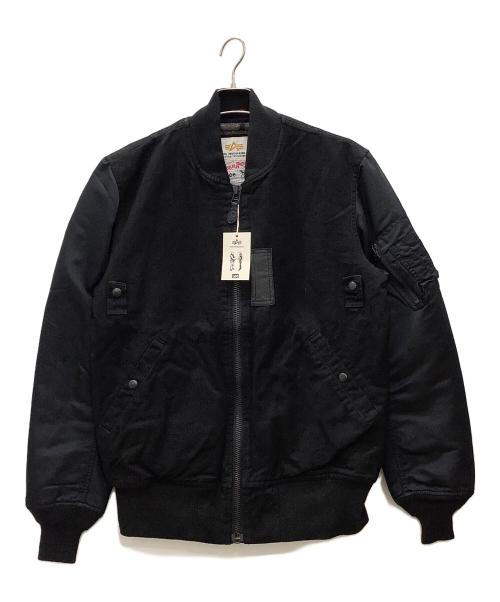 LEE（リー）LEE (リー) ALPHA INDUSTRIES (アルファインダストリーズ) ブルゾン　LEE×ALPHA INDUSTRIES　メンズ　ブラック　XL　タグ付　storm rider ブラック サイズ:XLの古着・服飾アイテム