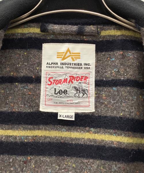 LEE（リー）LEE (リー) ALPHA INDUSTRIES (アルファインダストリーズ) ブルゾン　LEE×ALPHA INDUSTRIES　メンズ　ブラック　XL　タグ付　storm rider ブラック サイズ:XLの古着・服飾アイテム