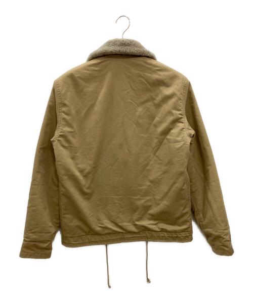 AVIREX（アヴィレックス）AVIREX (アヴィレックス) N-1デッキジャケット　AVIREX　メンズ　ベージュ ベージュ サイズ:Lの古着・服飾アイテム