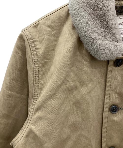 AVIREX（アヴィレックス）AVIREX (アヴィレックス) N-1デッキジャケット　AVIREX　メンズ　ベージュ ベージュ サイズ:Lの古着・服飾アイテム