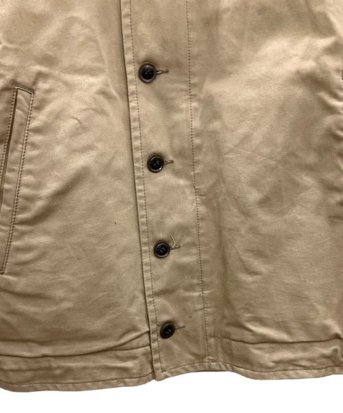 AVIREX（アヴィレックス）AVIREX (アヴィレックス) N-1デッキジャケット　AVIREX　メンズ　ベージュ ベージュ サイズ:Lの古着・服飾アイテム