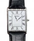 SEIKOセイコー）の古着「リストウォッチ　SEIKO　ESSENTIALS　クォーツ　ホワイト」｜ホワイト