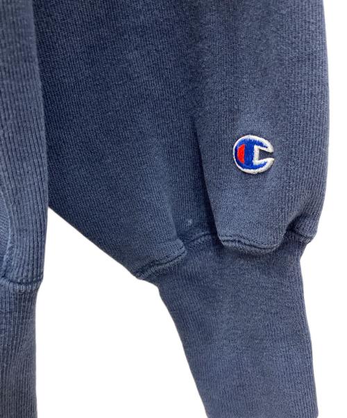 Champion REVERSE WEAVE（チャンピオン リバース ウィーブ）Champion REVERSE WEAVE (チャンピオン リバース ウィーブ) プルオーバーパーカー　	Champion REVERSE WEAVE　メンズ　ネイビー ネイビー サイズ:Lの古着・服飾アイテム