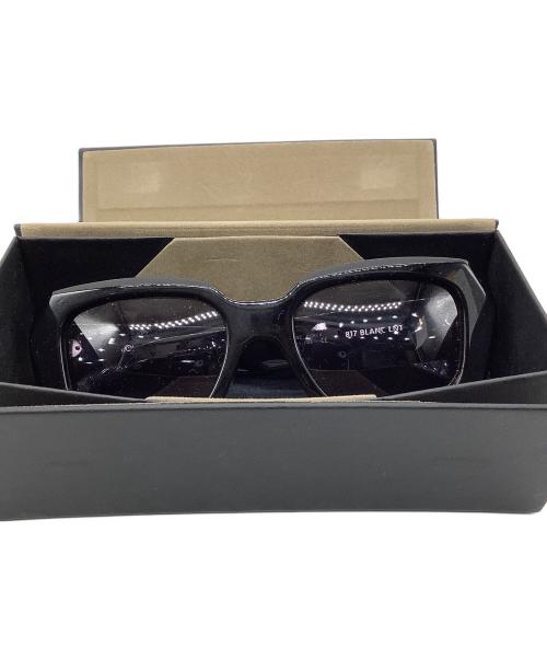 JOHN LAWRENCE SULLIVAN（ジョン ローレンス サリバン）JOHN LAWRENCE SULLIVAN (ジョン ローレンス サリバン) 817 BLANC LNT (ブラン) Television cut glasses　817 BLANC LNT　	JLS002　ブラック　スクエア ブラックの古着・服飾アイテム