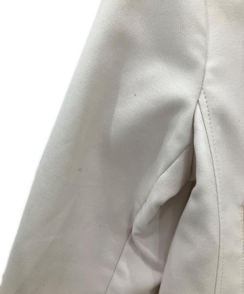 BLUE LABEL CRESTBRIDGE（ブルーレーベルクレストブリッジ）BLUE LABEL CRESTBRIDGE (ブルーレーベルクレストブリッジ) ダブルライダースジャケット　	BLUE LABEL CRESTBRIDGE　レディース　アイボリー アイボリー サイズ:Mの古着・服飾アイテム