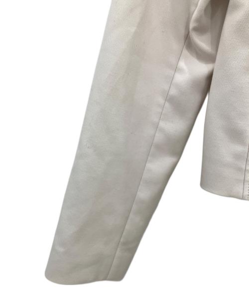 BLUE LABEL CRESTBRIDGE（ブルーレーベルクレストブリッジ）BLUE LABEL CRESTBRIDGE (ブルーレーベルクレストブリッジ) ダブルライダースジャケット　	BLUE LABEL CRESTBRIDGE　レディース　アイボリー アイボリー サイズ:Mの古着・服飾アイテム