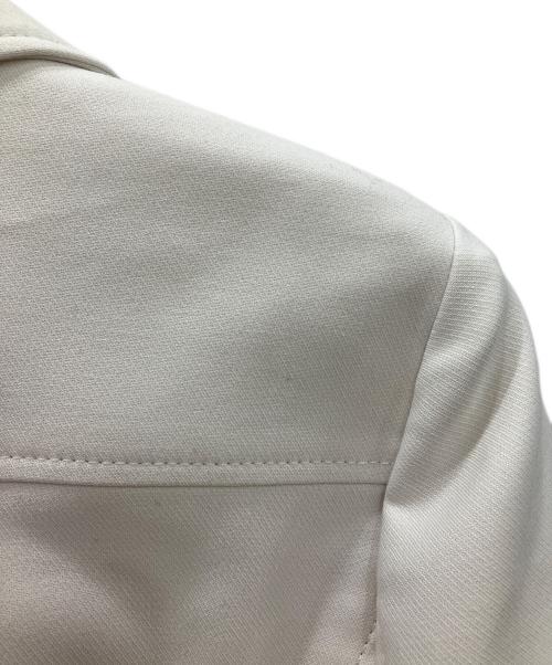 BLUE LABEL CRESTBRIDGE（ブルーレーベルクレストブリッジ）BLUE LABEL CRESTBRIDGE (ブルーレーベルクレストブリッジ) ダブルライダースジャケット　	BLUE LABEL CRESTBRIDGE　レディース　アイボリー アイボリー サイズ:Mの古着・服飾アイテム