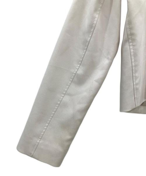 BLUE LABEL CRESTBRIDGE（ブルーレーベルクレストブリッジ）BLUE LABEL CRESTBRIDGE (ブルーレーベルクレストブリッジ) ダブルライダースジャケット　	BLUE LABEL CRESTBRIDGE　レディース　アイボリー アイボリー サイズ:Mの古着・服飾アイテム