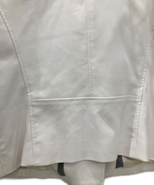 BLUE LABEL CRESTBRIDGE（ブルーレーベルクレストブリッジ）BLUE LABEL CRESTBRIDGE (ブルーレーベルクレストブリッジ) ダブルライダースジャケット　	BLUE LABEL CRESTBRIDGE　レディース　アイボリー アイボリー サイズ:Mの古着・服飾アイテム