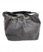 MM6 Maison Margielaエムエムシックスメゾンマルジェラ）の古着「ショルダーバッグ　MM6 Maison Margiela　スウェード　グレー」｜グレー