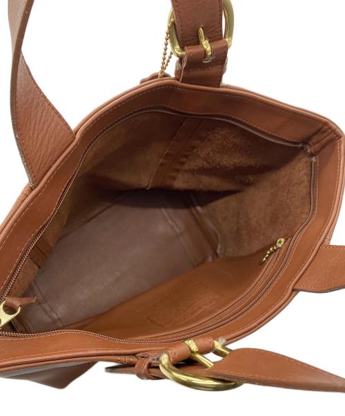 COACH（コーチ）COACH (コーチ) レザーハンドバッグ　OLD COACH　ブラウン ブラウンの古着・服飾アイテム