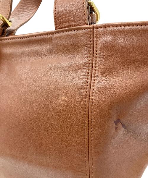 COACH（コーチ）COACH (コーチ) レザーハンドバッグ　OLD COACH　ブラウン ブラウンの古着・服飾アイテム