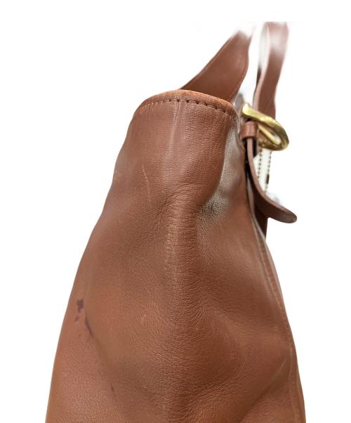 COACH（コーチ）COACH (コーチ) レザーハンドバッグ　OLD COACH　ブラウン ブラウンの古着・服飾アイテム