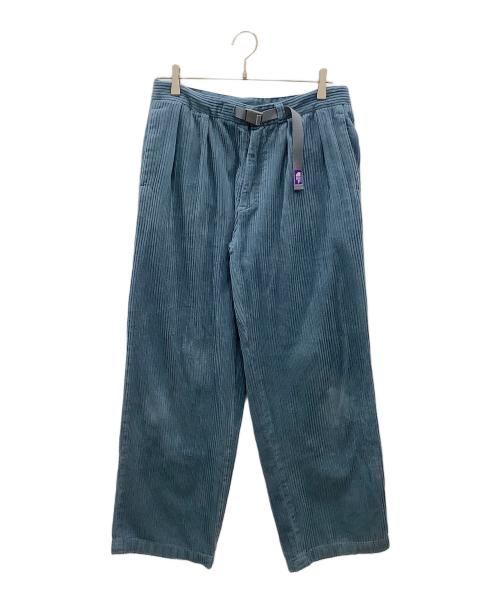 THE NORTHFACE PURPLELABEL（ザ・ノースフェイス パープルレーベル）THE NORTHFACE PURPLELABEL (ザ・ノースフェイス パープルレーベル) Garment Dye Corduroy Wide Pants メンズ ブルー ブルー サイズ:32の古着・服飾アイテム
