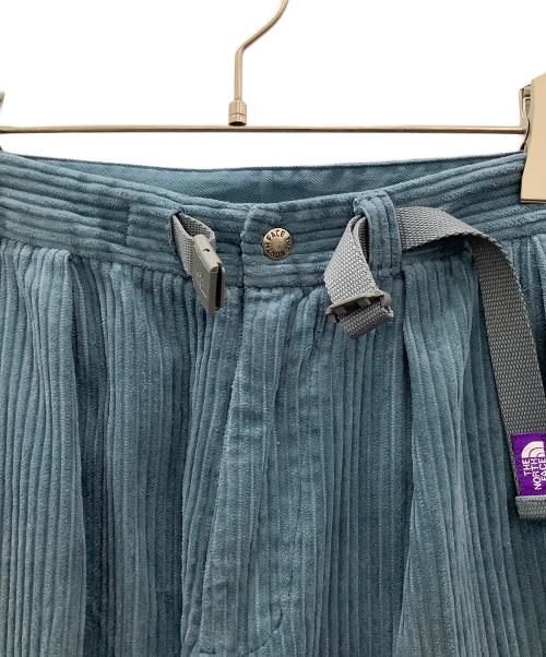 THE NORTHFACE PURPLELABEL（ザ・ノースフェイス パープルレーベル）THE NORTHFACE PURPLELABEL (ザ・ノースフェイス パープルレーベル) Garment Dye Corduroy Wide Pants メンズ ブルー ブルー サイズ:32の古着・服飾アイテム