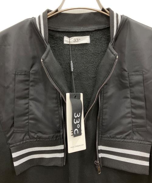 33℃（サーティースリーディグリー）33℃ (サーティースリーディグリー) コート　33℃　	レディース　ブラック　タグ付 ブラック サイズ:Mの古着・服飾アイテム