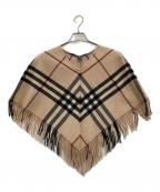 BURBERRYバーバリー）の古着「ポンチョ　BURBERRY　レディース　ベージュ」｜ベージュ