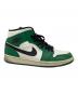 中古・古着 NIKE (ナイキ) ハイカットスニーカー　NIKE　メンズ　グリーン×ホワイト　AIR JORDAN 1 MID グリーン×ホワイト サイズ:28：12000円