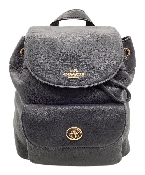COACH（コーチ）COACH (コーチ) ミニリュック　COACH　F37621　ブラック ブラックの古着・服飾アイテム