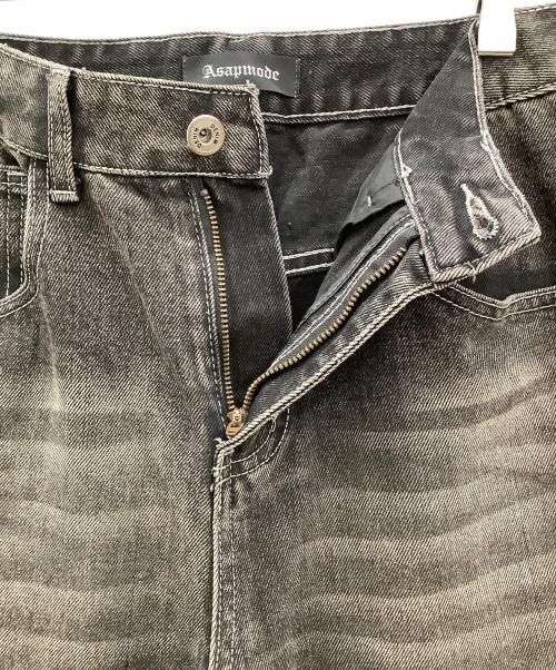 ASAPMODE（エイサップモード）ASAPMODE (エイサップモード) デニムパンツ  Asapmode メンズ  ブラック  ブラック サイズ:Sの古着・服飾アイテム