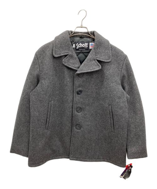 Schott（ショット）Schott (ショット) Pコート　Schott　メンズ　グレー　タグ付 グレー サイズ:L 未使用品の古着・服飾アイテム