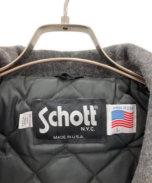 Schott（ショット）Schott (ショット) Pコート　Schott　メンズ　グレー　タグ付 グレー サイズ:L 未使用品の古着・服飾アイテム