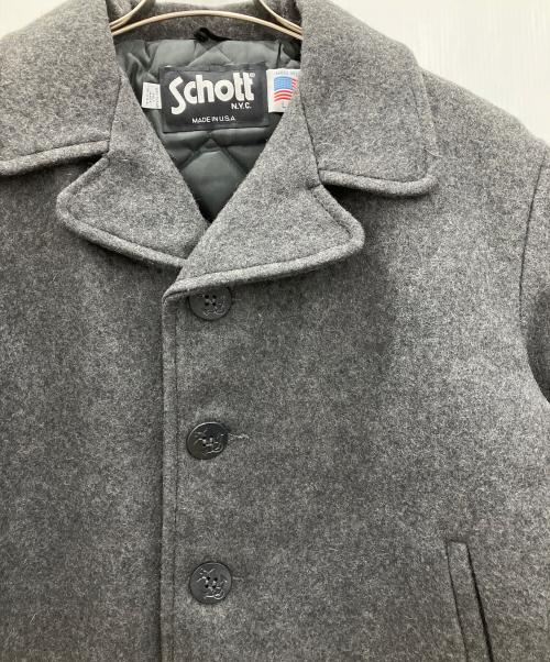 Schott（ショット）Schott (ショット) Pコート　Schott　メンズ　グレー　タグ付 グレー サイズ:L 未使用品の古着・服飾アイテム