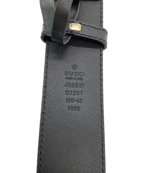 GUCCI（グッチ）GUCCI (グッチ) ベルト　GUCCI　DJ20T　GG　ブラック ブラックの古着・服飾アイテム