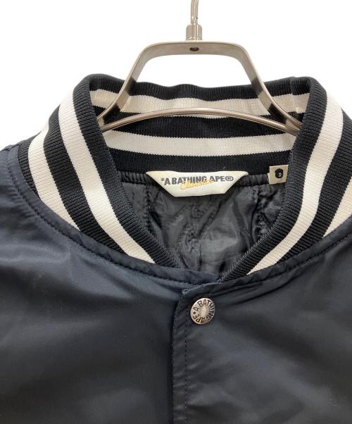 A BATHING APE（ア ベイシング エイプ）A BATHING APE (ア ベイシング エイプ) ナイロンスタジャン　A BATHING APE　メンズ　ブラック ブラック サイズ:XLの古着・服飾アイテム