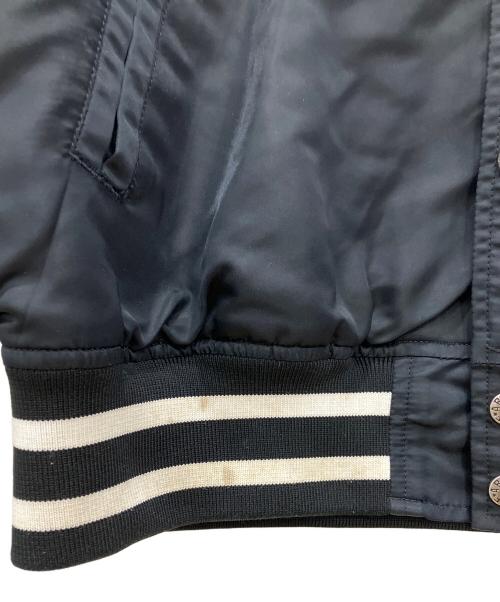 A BATHING APE（ア ベイシング エイプ）A BATHING APE (ア ベイシング エイプ) ナイロンスタジャン　A BATHING APE　メンズ　ブラック ブラック サイズ:XLの古着・服飾アイテム