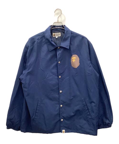 A BATHING APE（ア ベイシング エイプ）A BATHING APE (ア ベイシング エイプ) コーチジャケット　A BATHING APE　	メンズ　　ネイビー　　001GDJ201002H ネイビー サイズ:XLの古着・服飾アイテム
