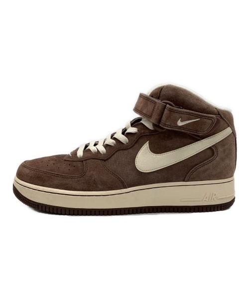 NIKE（ナイキ）NIKE (ナイキ) ハイカットスニーカー　NIKE　メンズ　ブラウン　Air Force 1 Mid ’07 QS　DM0107-200 ブラウン サイズ:28の古着・服飾アイテム