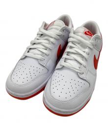 NIKE（ナイキ）の古着「スニーカー　NIKE　メンズ　ホワイト　Dunk Low Retro "Picante Red"　DV0831-103」｜ホワイト