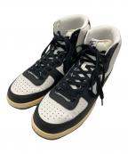NIKEナイキ）の古着「ハイカットスニーカー　NIKE　メンズ　ホワイト×ブラック　NiTerminator High 