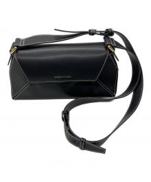 CHARLES & KEITH（チャールズアンドキース）の古着「ナスリン ジオメトリックショルダーバッグ　CHARLES & KEITH　ブラック」｜ブラック