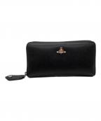 Vivienne Westwoodヴィヴィアンウエストウッド）の古着「長財布　Vivienne Westwood　ディアマンテ　ブラック」｜ブラック