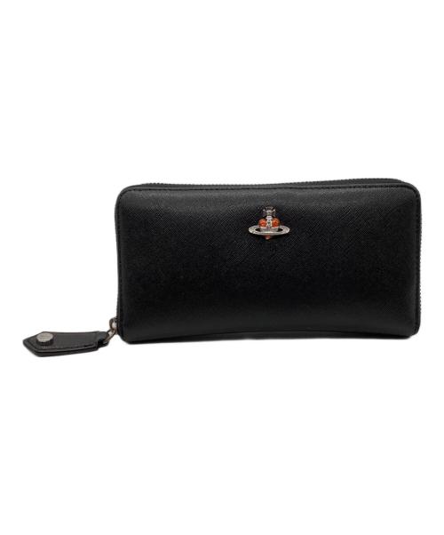 Vivienne Westwood（ヴィヴィアンウエストウッド）Vivienne Westwood (ヴィヴィアンウエストウッド) 長財布　Vivienne Westwood　ディアマンテ　ブラック ブラックの古着・服飾アイテム