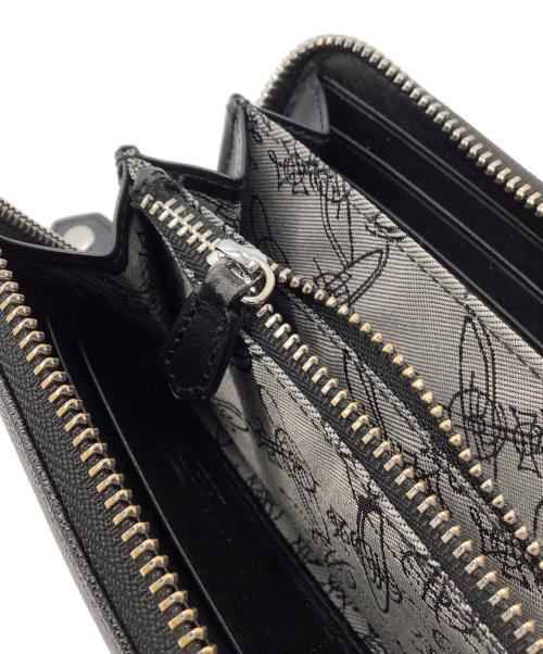 Vivienne Westwood（ヴィヴィアンウエストウッド）Vivienne Westwood (ヴィヴィアンウエストウッド) 長財布　Vivienne Westwood　ディアマンテ　ブラック ブラックの古着・服飾アイテム