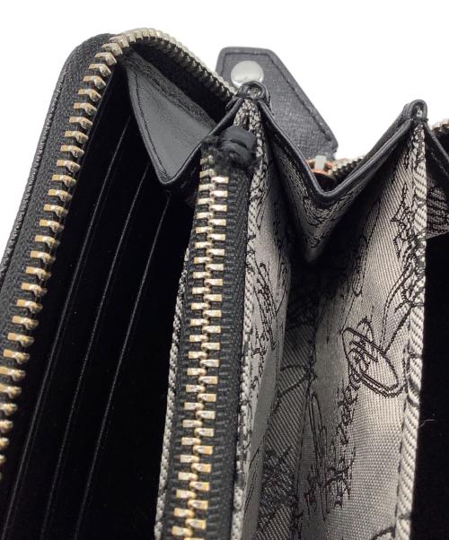 Vivienne Westwood（ヴィヴィアンウエストウッド）Vivienne Westwood (ヴィヴィアンウエストウッド) 長財布　Vivienne Westwood　ディアマンテ　ブラック ブラックの古着・服飾アイテム