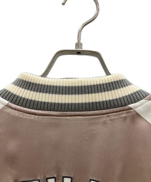 AVIREX（アヴィレックス）AVIREX (アヴィレックス) スカジャン　AVIREX　メンズ　	ピンク×シルバー　6102142　HABU SKA JACKET ピンク×シルバー サイズ:2XLの古着・服飾アイテム