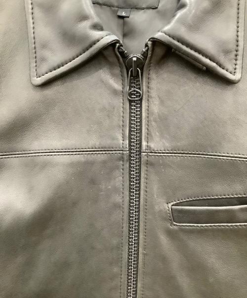 AVIREX（アヴィレックス）AVIREX (アヴィレックス) トラッカー レザージャケット　AVIREX　メンズ　ブラック ブラック サイズ:Ｌの古着・服飾アイテム