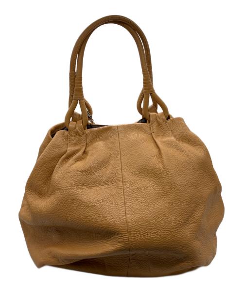 Hamano（ハマノ）Hamano (ハマノ) トートバッグ　HAMANO　レザー　ブラウン ブラウンの古着・服飾アイテム