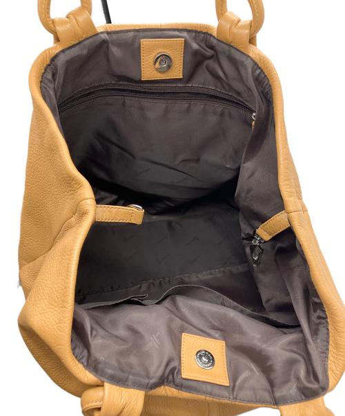 Hamano（ハマノ）Hamano (ハマノ) トートバッグ　HAMANO　レザー　ブラウン ブラウンの古着・服飾アイテム