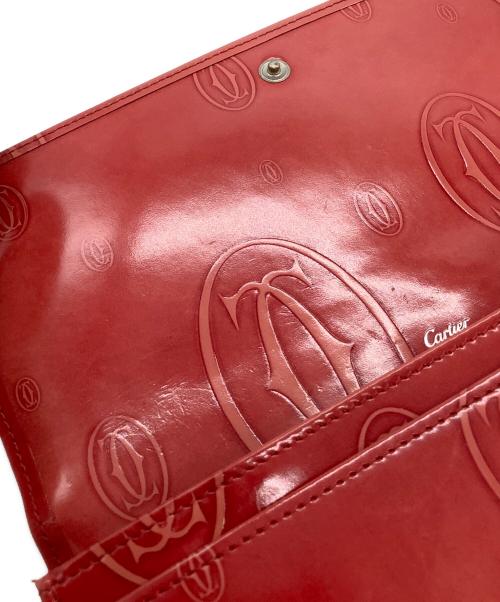 Cartier（カルティエ）Cartier (カルティエ) 長財布　Cartier　ハッピーバースディ　サ-モンレッド サ-モンレッドの古着・服飾アイテム