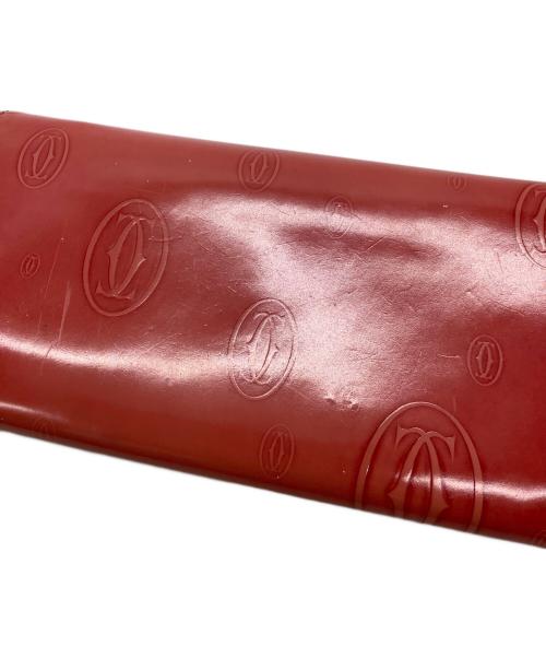 Cartier（カルティエ）Cartier (カルティエ) 長財布　Cartier　ハッピーバースディ　サ-モンレッド サ-モンレッドの古着・服飾アイテム