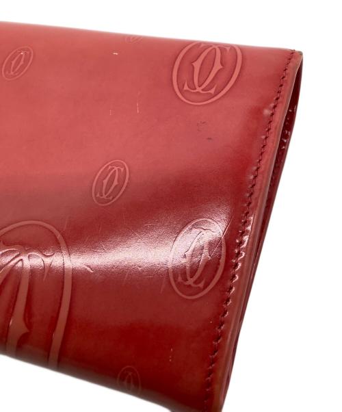 Cartier（カルティエ）Cartier (カルティエ) 長財布　Cartier　ハッピーバースディ　サ-モンレッド サ-モンレッドの古着・服飾アイテム